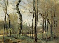 Corot, Jean-Baptiste-Camille - First Leaves, near Nantes